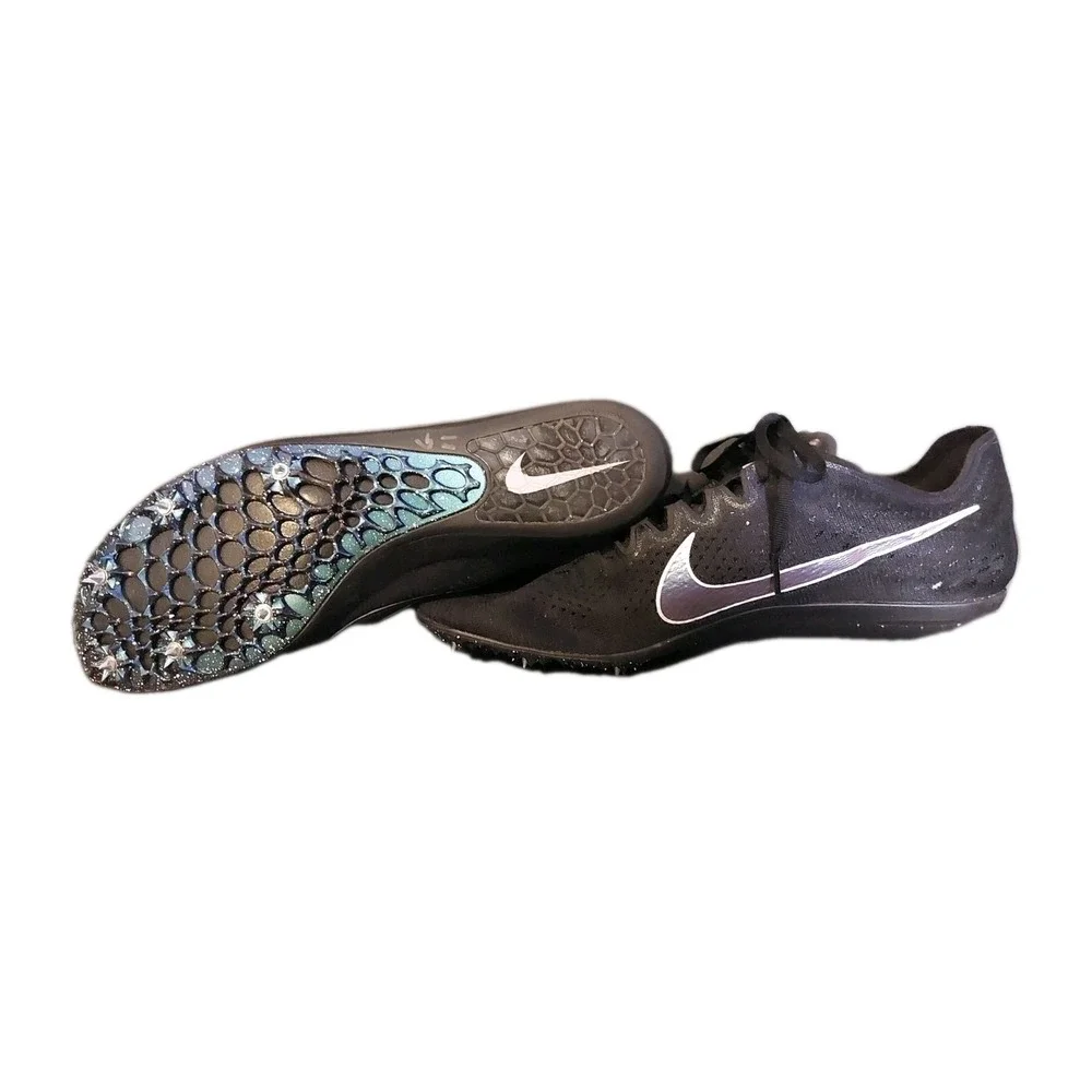 Nike Zoom Victory‎ Elite 2 Black Indigo Fog Track Running Spikes NWOT Sz 13 #453
